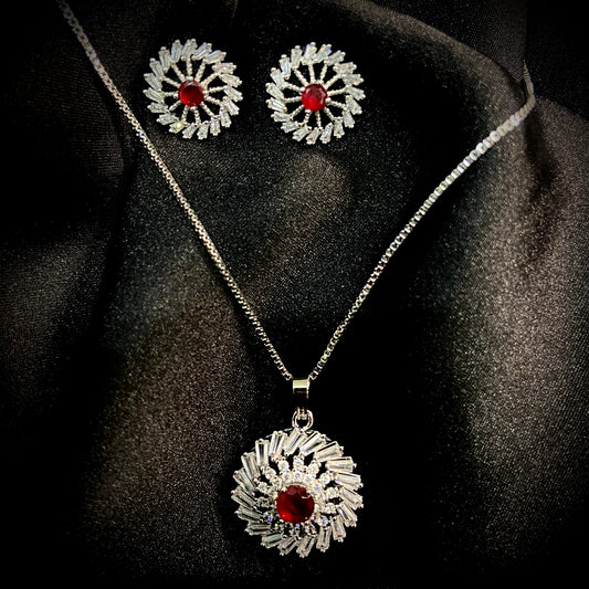 Crimson Radiance Jewelry Set