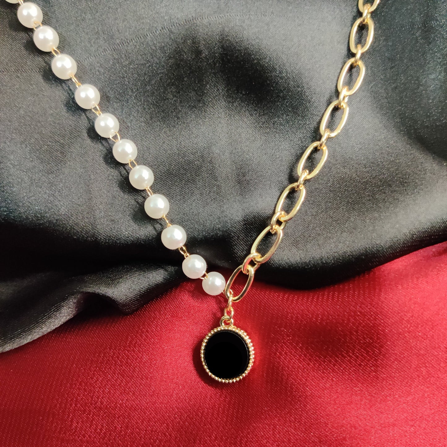 Dual-Chain Onyx Necklace