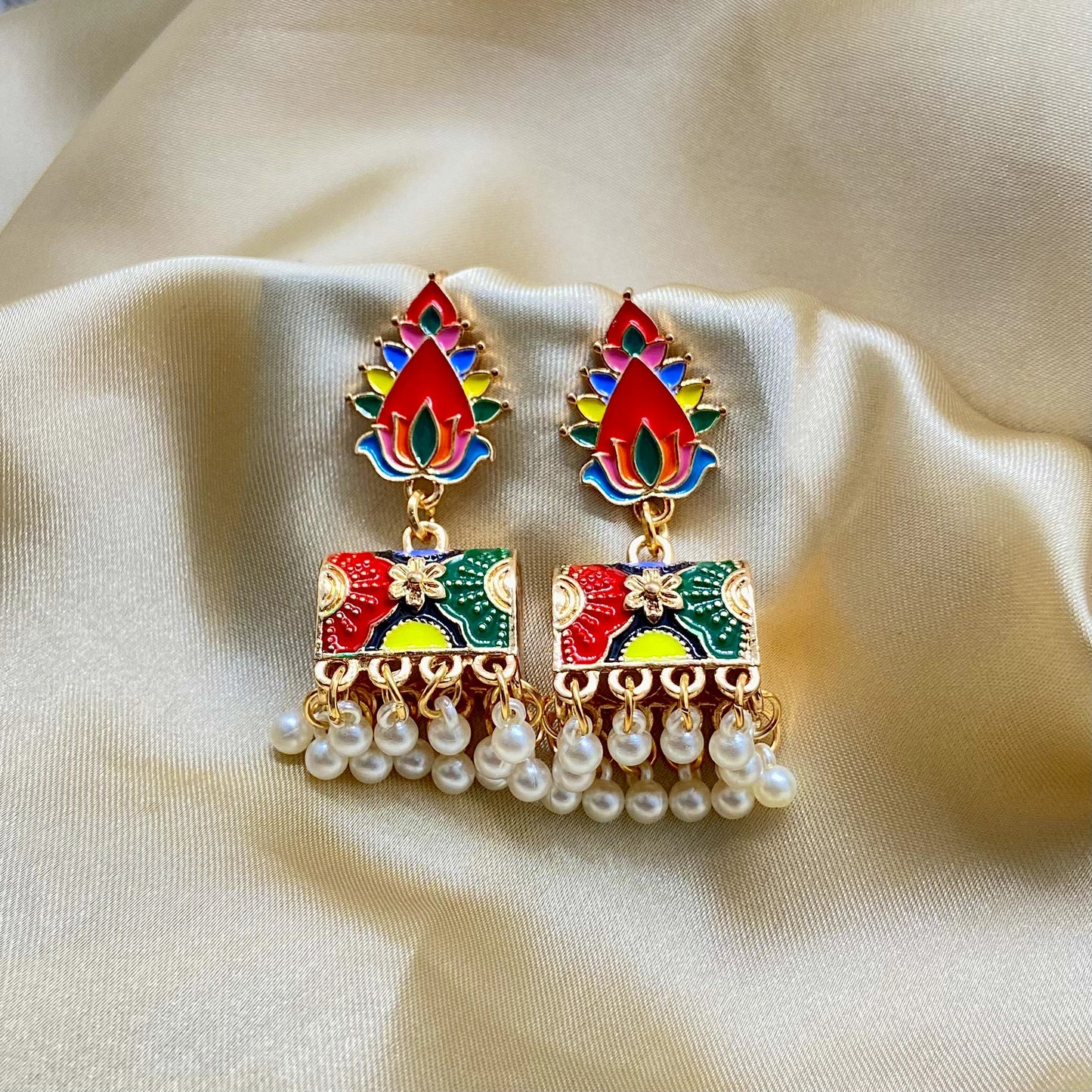 Emerald Grace Jhumkas