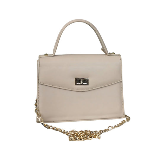 Ruby Radiance Luxe Handbag with Gold Chain